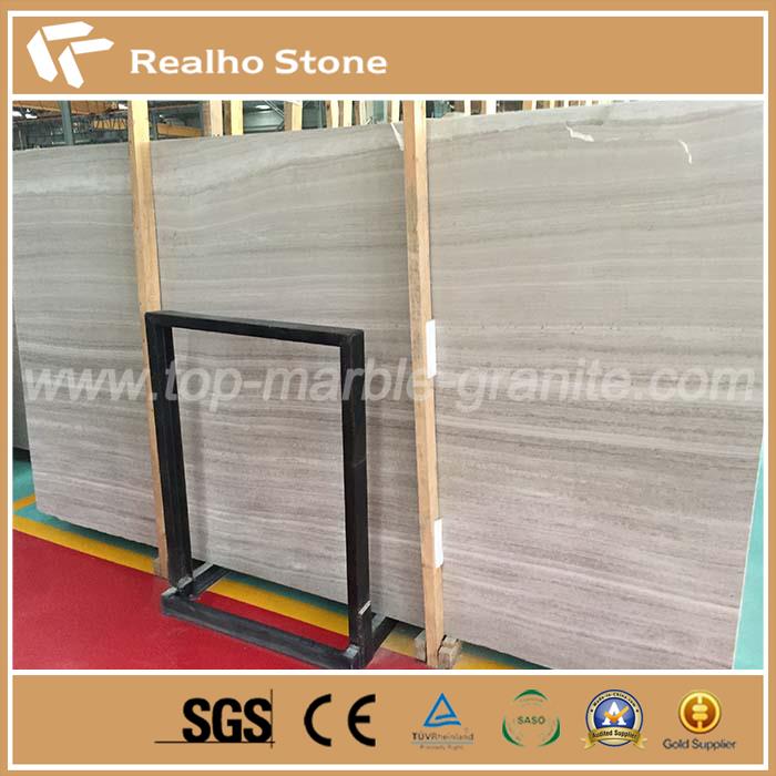 White Wooden Vein Marble Slabs
