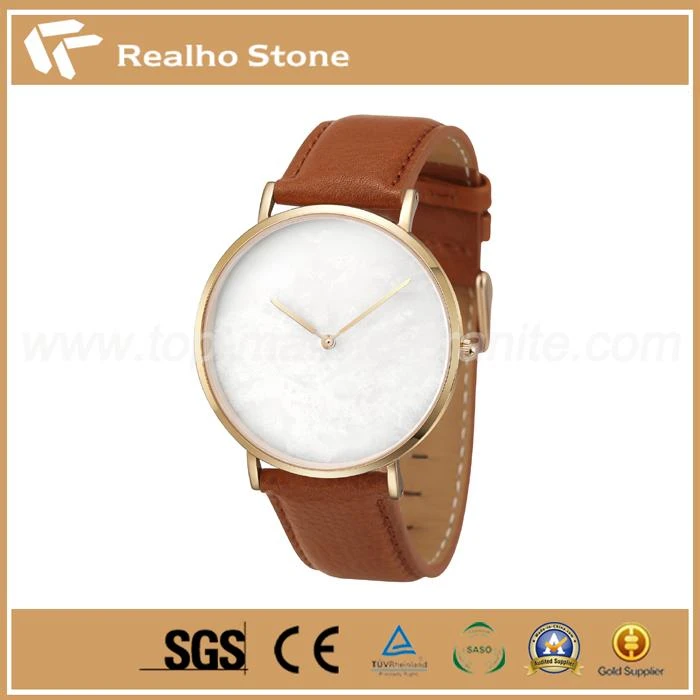Natural White Slim Stone Watch