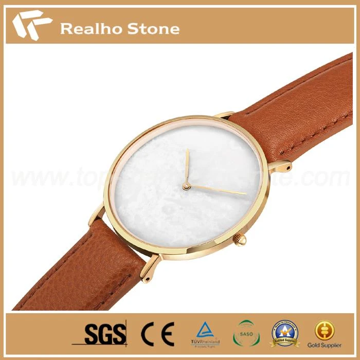 Natural White Slim Stone Watch