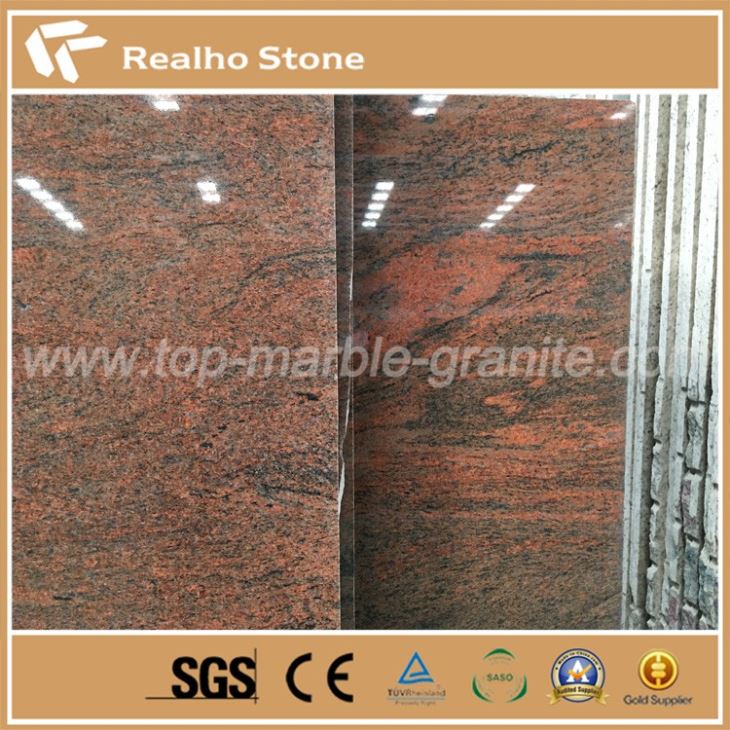 India Multicolor Red Granite For Tombstone