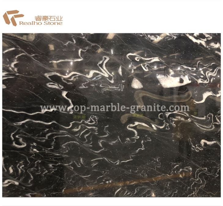 Arctic Night Black Quartzite Slab