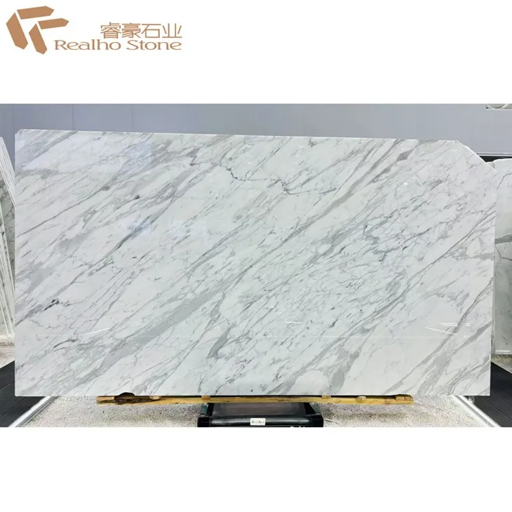 Statuario Marble--Luxury White Natural Stone Slab For Countertop Benchtop Vanity Top Wallcladding price
