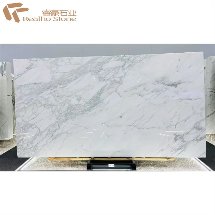 Statuario Marble--Luxury White Natural Stone Slab For Countertop Benchtop Vanity Top Wallcladding high quality